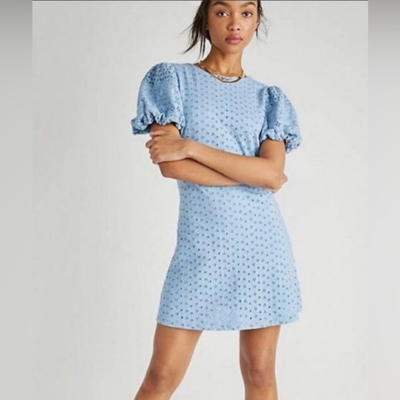 NWOT Free People Apricot Rose Mini Dress - Size Med - MSRP: $138 - Picture 2 of 11